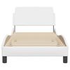 vidaXL Bed Frame "Dover" White 80x200 cm Faux Leather