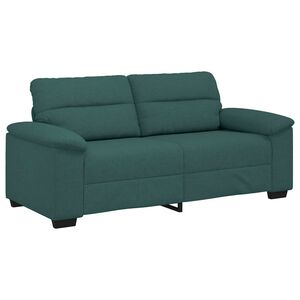 vidaXL 2-sitssoffa m&ouml;rkgr&ouml;n 180x81x84 cm tyg