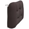 vidaXL Headboard Cushion "Hvar" Dark Brown 140 cm Fabric