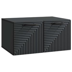 vidaXL V&auml;ggmonterad TV-b&auml;nk Svart 59,5 x 41 x 30 cm Konstruerat tr&auml;