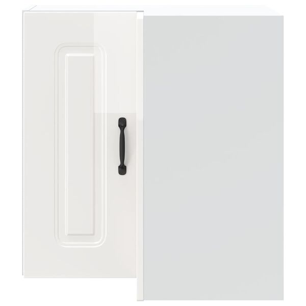 vidaXL V&auml;ggh&ouml;rnsk&aring;p f&ouml;r k&ouml;k Kalmar h&ouml;gglans vit konstruerat tr&auml;