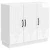 vidaXL Sideboard Vit h&ouml;gglans 89 x 34,5 x 77 cm Konstruerat tr&auml;