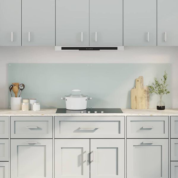 vidaXL K&ouml;kspl&aring;nbak 2 pcs Vit 90 x 50 cm h&auml;rdat glas