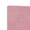 vidaXL LED huvuddyna med LED -remsljus Rosa 144 cm Polyester