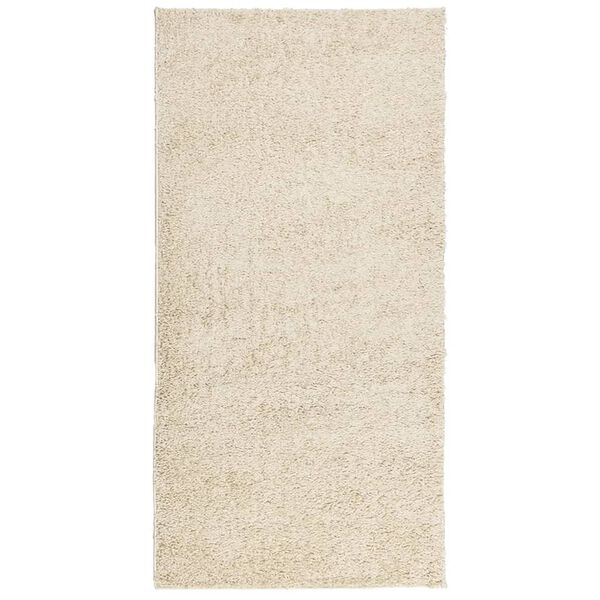 vidaXL Ryamatta PAMPLONA lång lugg modern guld 100x200 cm