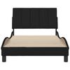 vidaXL Bed Frame without Mattress "Hanko" Black 100x200 cm Fabric