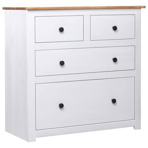 vidaXL Sk&auml;nk vit 80x40x83 cm furu panama