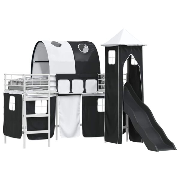 vidaXL Vit och svart 74,5 x 190 cm