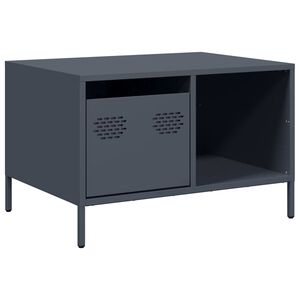 vidaXL Soffbord antracit 68,5x50x43,5 cm kallvalsat st&aring;l
