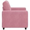 vidaXL Soffstol rosa 100x78x80 cm sammet