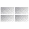 vidaXL Trappsteg 4 st 40 x 20 cm Silver Aluminium Rektangul&auml;r