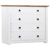 vidaXL Sk&auml;nk vit 80x40x73 cm furu Panama