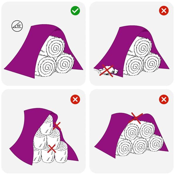 vidaXL H&ouml;stack presenning 10,4x12,5 m 140 g/m&sup2; polypropen