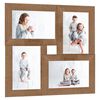 vidaXL Fotoram f&ouml;r 4x(10x15 cm) bilder ljusbrun MDF