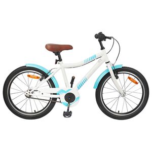 vidaXL Barncykel 18 Tum f&ouml;r 5-7 &aring;r gamla Ljusbl&aring;
