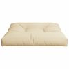 vidaXL Dyna till pallsoffa beige 70x70x12 cm
