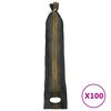 vidaXL Sands&auml;ckar 100 st m&ouml;rkgr&ouml;n 103x25 cm HDPE