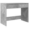 vidaXL Skrivbord med l&aring;da BetongGr&aring; 100 x 50 x 78 cm Konstruerat tr&auml;
