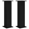 vidaXL V&auml;xtst&auml;ll 2 pcs Svart 30,5 x 30 x 100,5 cm Konstruerat tr&auml;