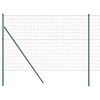 vidaXL Euro St&auml;ngsel Markf&auml;ste 10 x 1,5 m PVC-belagda st&aring;l Gr&ouml;n Mesh