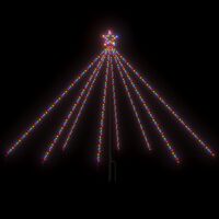 vidaXL Julgransbelysning inomhus/utomhus 400 LED flerfärgad 2,5 m