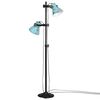vidaXL Golvlampa 25 W n&ouml;tt bl&aring; 25x25x90/140 cm E27