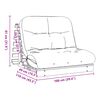 vidaXL Futonb&auml;ddsoffa med madrass 100x206x11 cm massiv furu