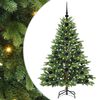 vidaXL Konstgjord julgran med 150 LED-lampor Gr&ouml;n 120 cm PE och PVC