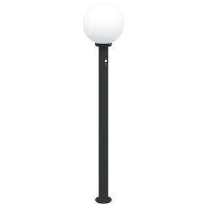 vidaXL Pollare med sensor 120 cm svart IP44