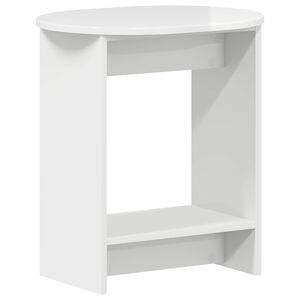 vidaXL Sidobord Vit h&ouml;gglans 50 x 39,5 x 55 cm Konstruerat tr&auml;