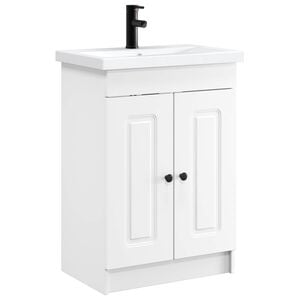 vidaXL Badrumsm&ouml;belset Vit 56 x 37,5 x 81 cm Konstruerat tr&auml;