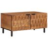 vidaXL Kaffeebord Brun 80 x 50 x 40 cm Massivt mangotr&auml;
