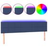 vidaXL S&auml;nggavel LED bl&aring; 160x5x78/88 cm tyg