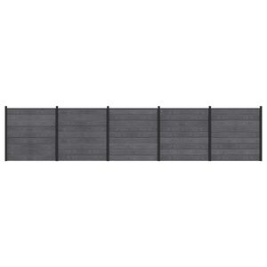vidaXL St&auml;ngselset 5 st 872 x 186 cm WPC och aluminium Gr&aring;