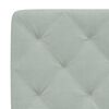 vidaXL Bed with Mattress Light Grey 90x190 cm Velvet
