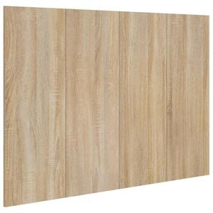 vidaXL S&auml;nggavel sonoma-ek 120x1,5x80 cm konstruerat tr&auml;