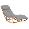 vidaXL Sols&auml;ng med dyna gungdesign massiv teak