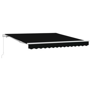 vidaXL Utdragbar markis Svart 300 x 250 x 165 cm