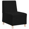 vidaXL Modulsofa utan armstöd 2 pcs Svart 55 x 74 x 82 cm tyg