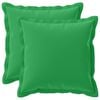 vidaXL Kudd&ouml;verdrag 2 st HOUTEN Gr&ouml;n 30 x 30 cm Polyester