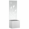vidaXL Tr&auml;dg&aring;rds integritetssk&auml;rm Silver 50 x 140 cm Galvaniserat st&aring;l