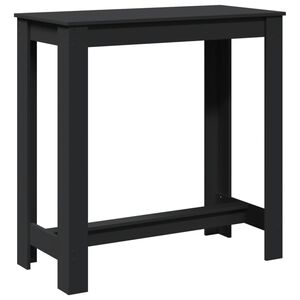 vidaXL Barbord svart 102x50x103,5 cm konstruerat tr&auml;