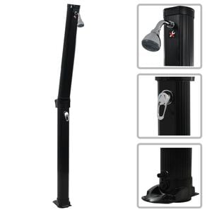 vidaXL Hopf&auml;llbar soldusch svart 214 cm 23 L