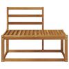 vidaXL Modulsoffa utomhus Naturf&auml;rg 91 x 63 x 73 cm Massivt Akaciatr&auml;