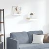 vidaXL Sv&auml;vande v&auml;gghyllor 2 st vit 40x23x3,8 cm MDF