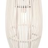 vidaXL Taklampa vit pil 40 W 23x55 cm oval E27