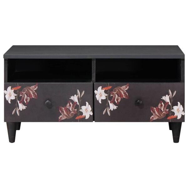 vidaXL Kaffeebord Flerfärgsdesign 80 x 54 x 40 cm Massivt mangoträ