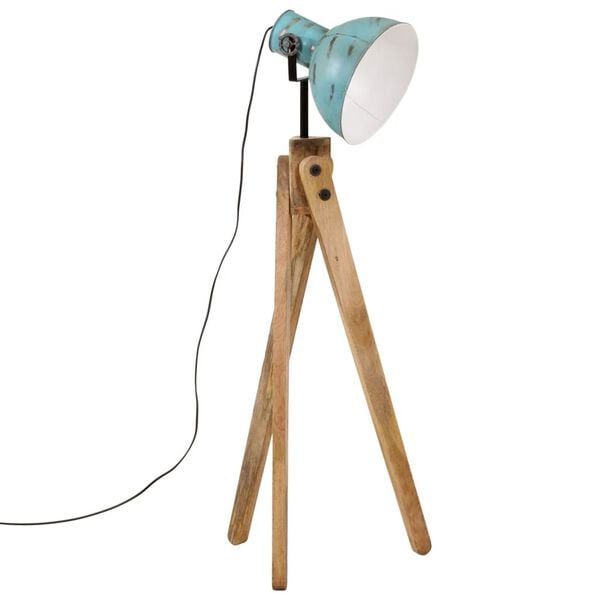 vidaXL Golvlampa 25 W n&ouml;tt bl&aring; 45x45x120 cm E27