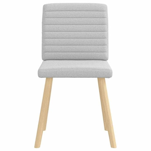 vidaXL Matstolar 2 st molngrått tyg