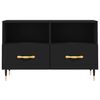 vidaXL Tv-bänk svart 80x36x50 cm konstruerat trä